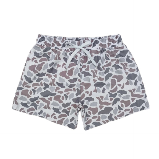 Grey Camo Swim Shorts