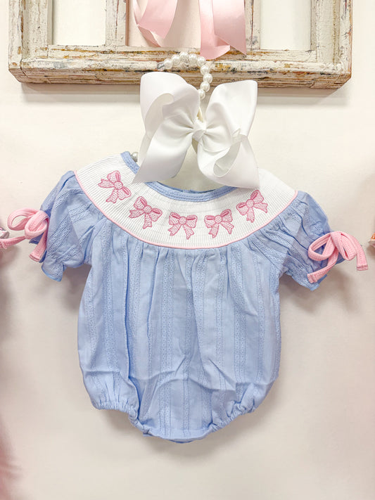 Bow Smocked Bubble