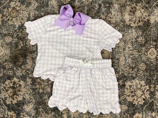 Purple Checkered Set