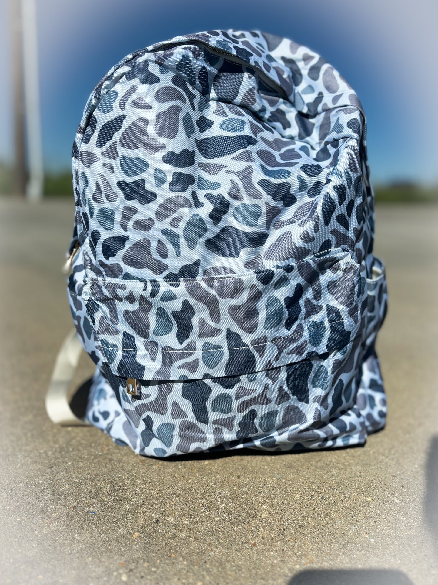 Gray Camo Backpack