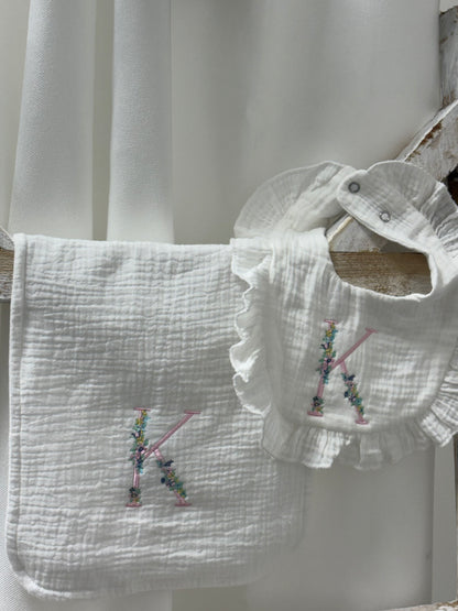 Initial Burp Cloth/Bib