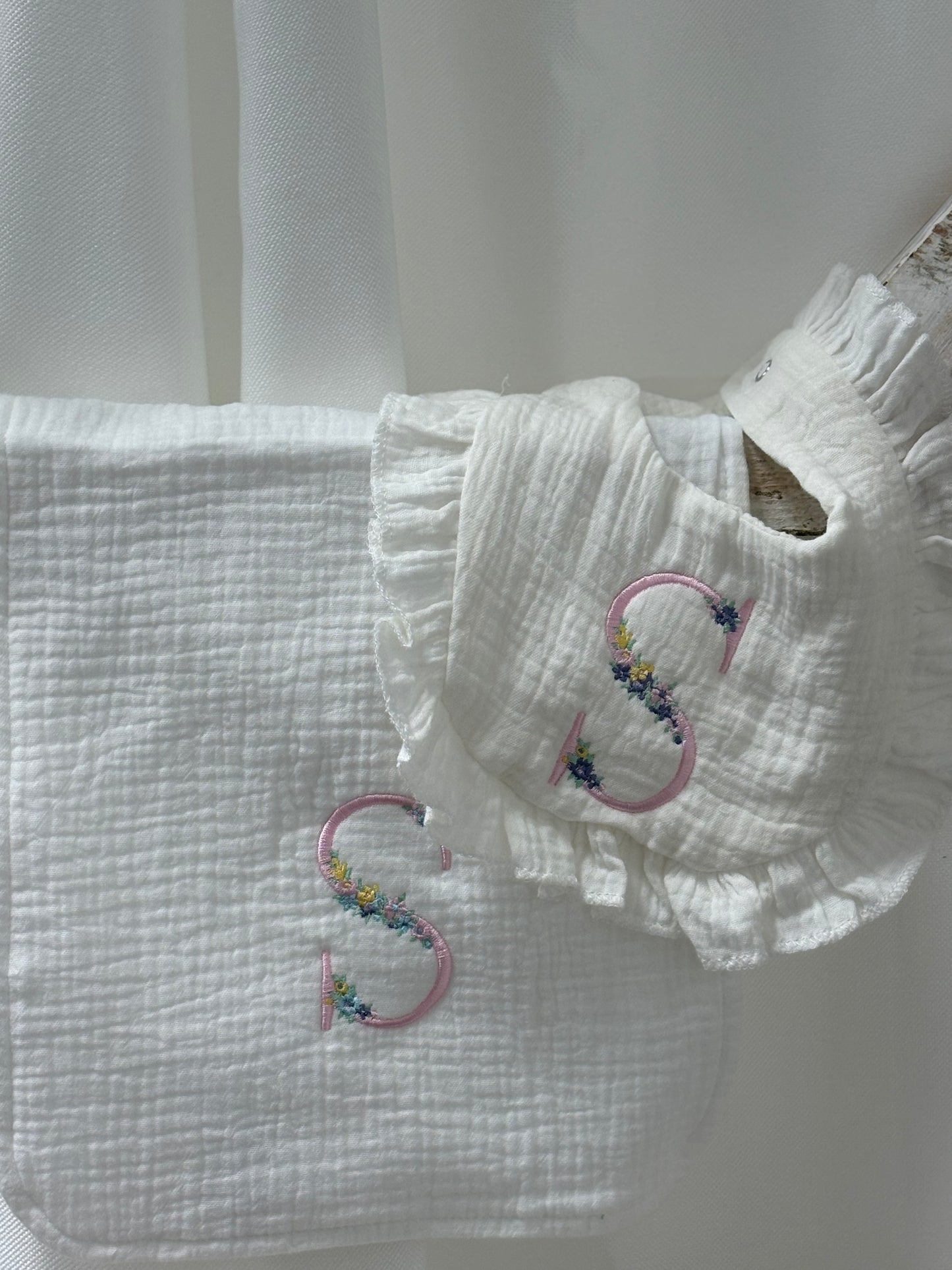 Initial Burp Cloth/Bib