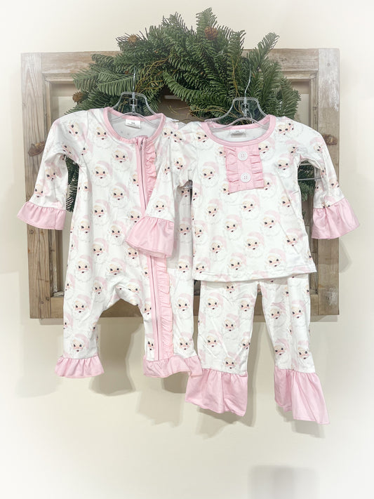 Vintage Pink Santa Set