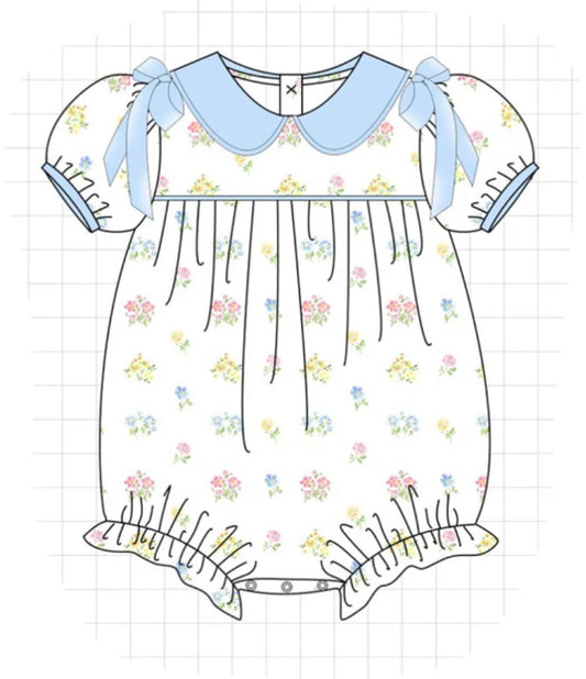 Blue Floral Bubble PRE•ORDER