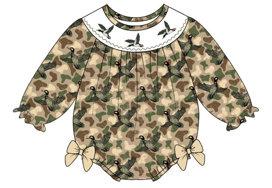 Mallard Camo Girly Smock Bubble PRE•ORDER