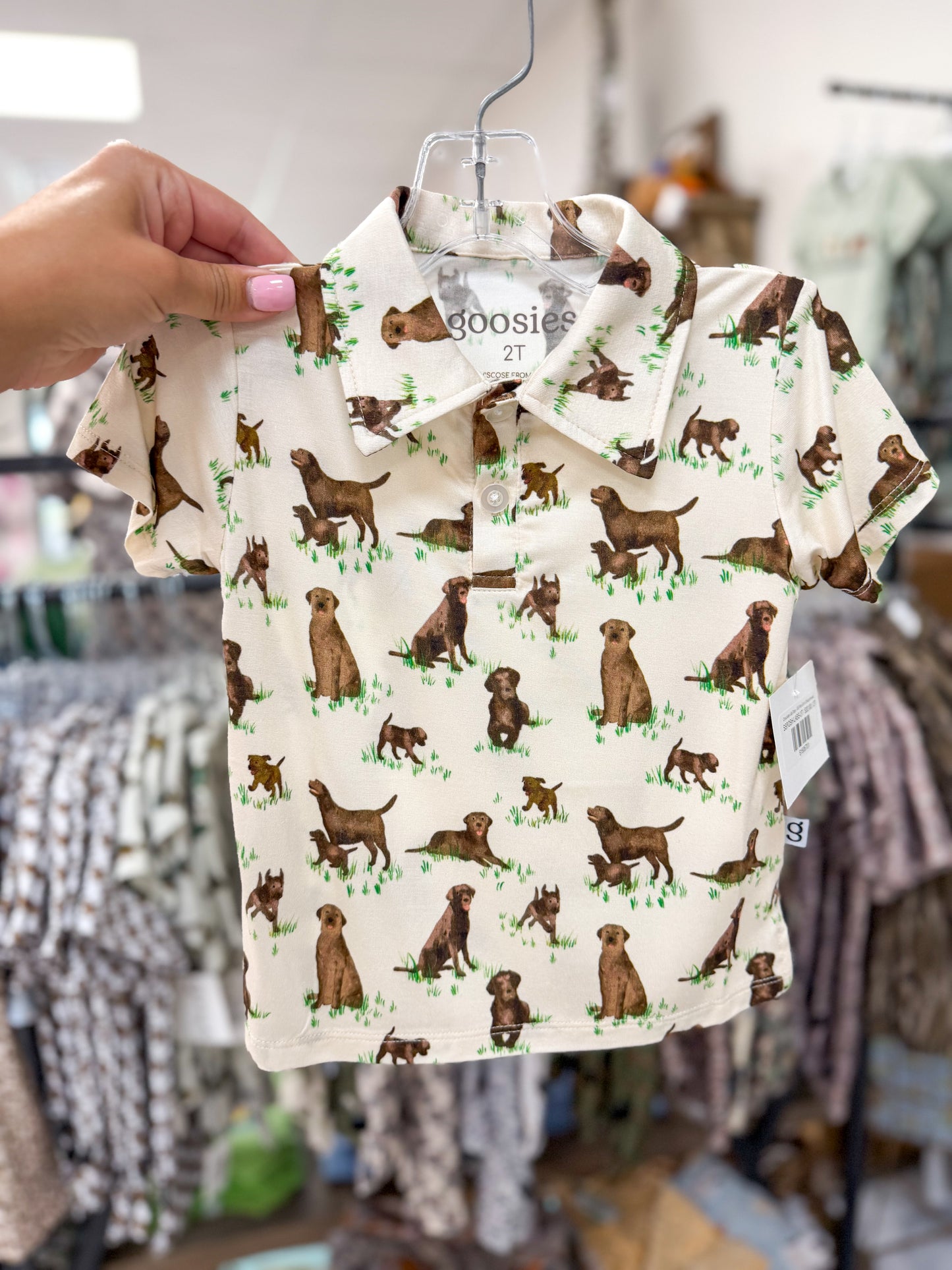 Chocolate Lab Dogs - SS Polo Shirt