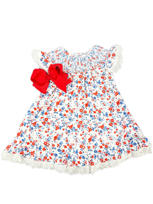 Floral Patriotic Dress