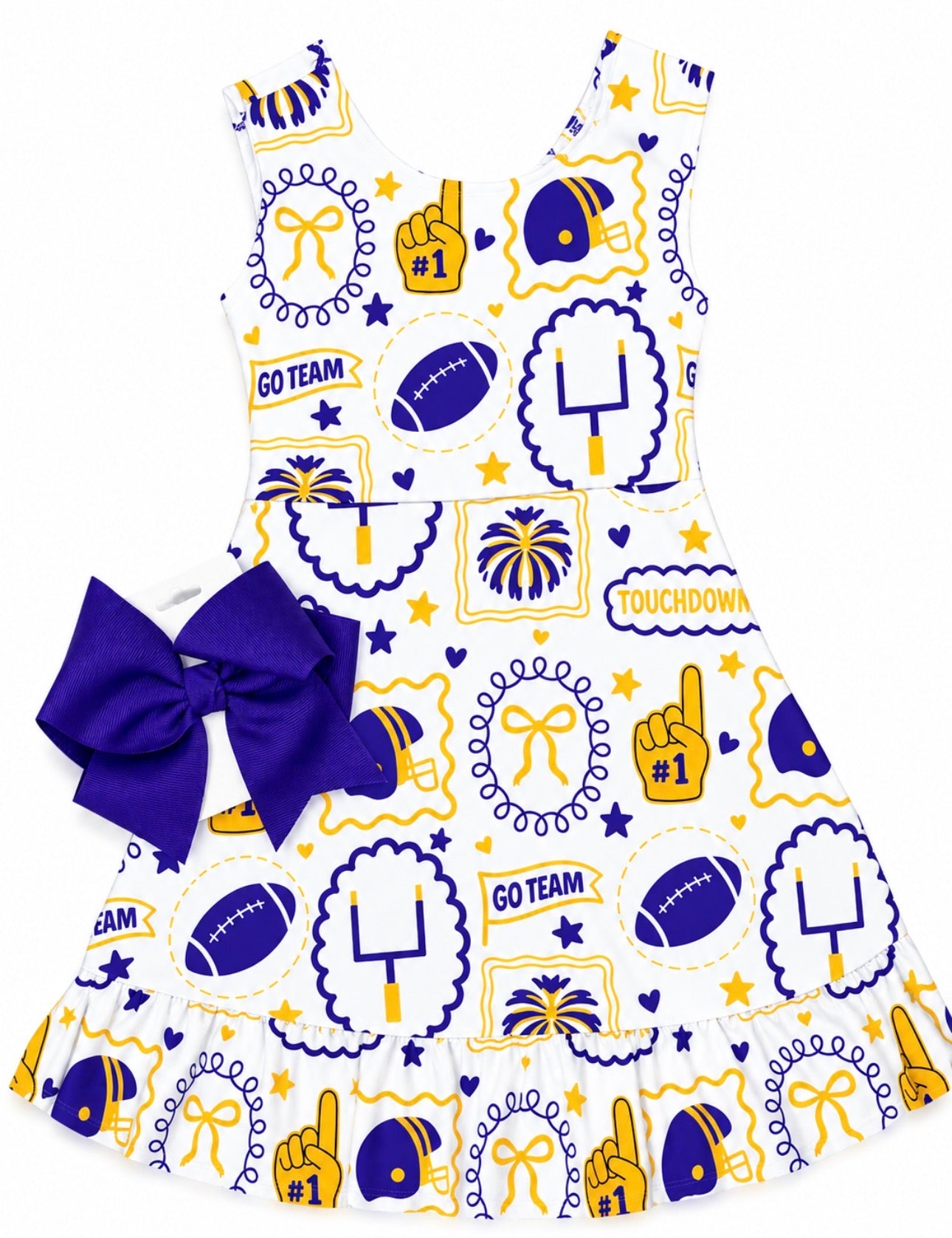 Purple and Gold Active Dress