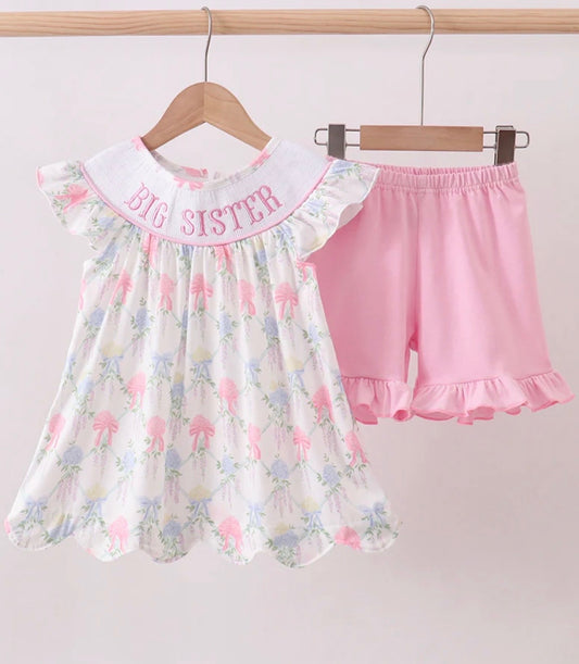 Big Sis Ruffled Short Set