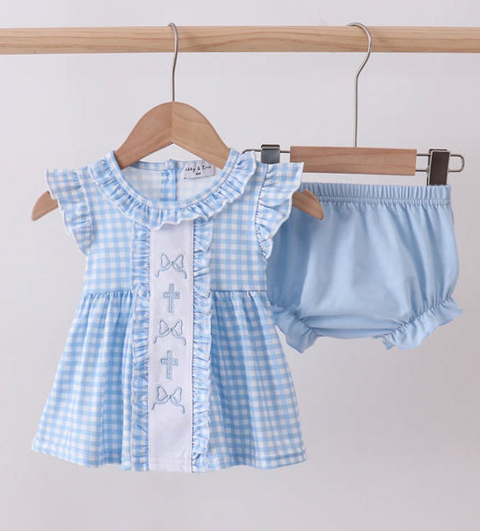 Coquette Cross Bloomer Set