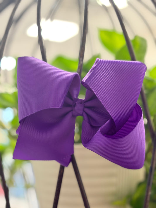 Purple Hair Bow