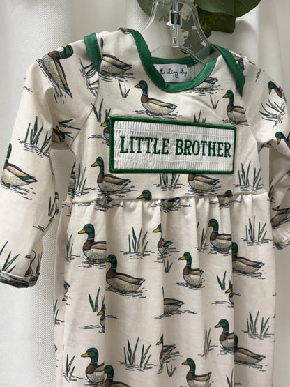 Vintage Mallard Little Brother Smocked Gown