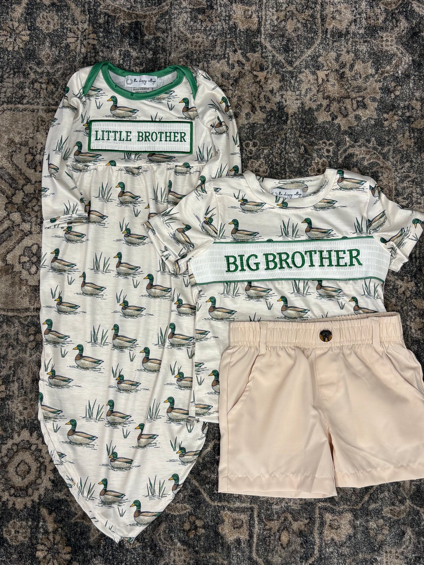 Vintage Mallard Little Brother Smocked Gown