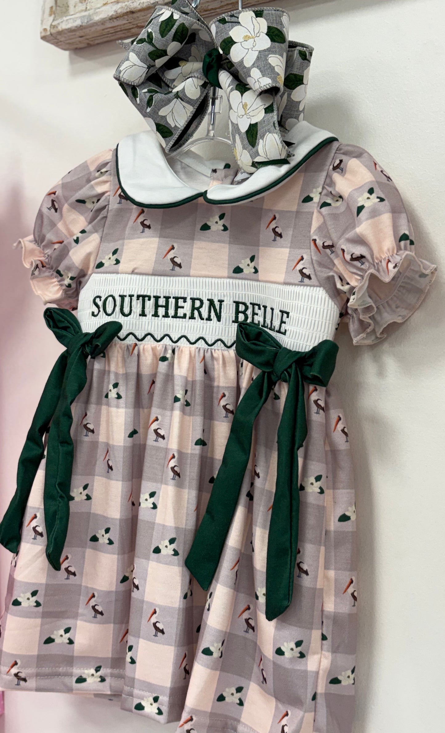Southern Belle Magnolia Smock Dress