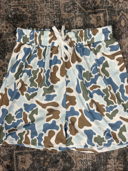 Blue Camo Shorts