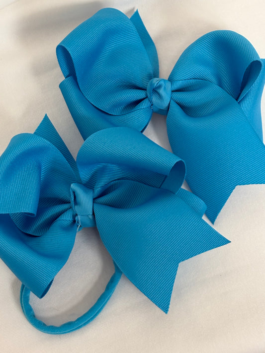 Aqua Blue Bow