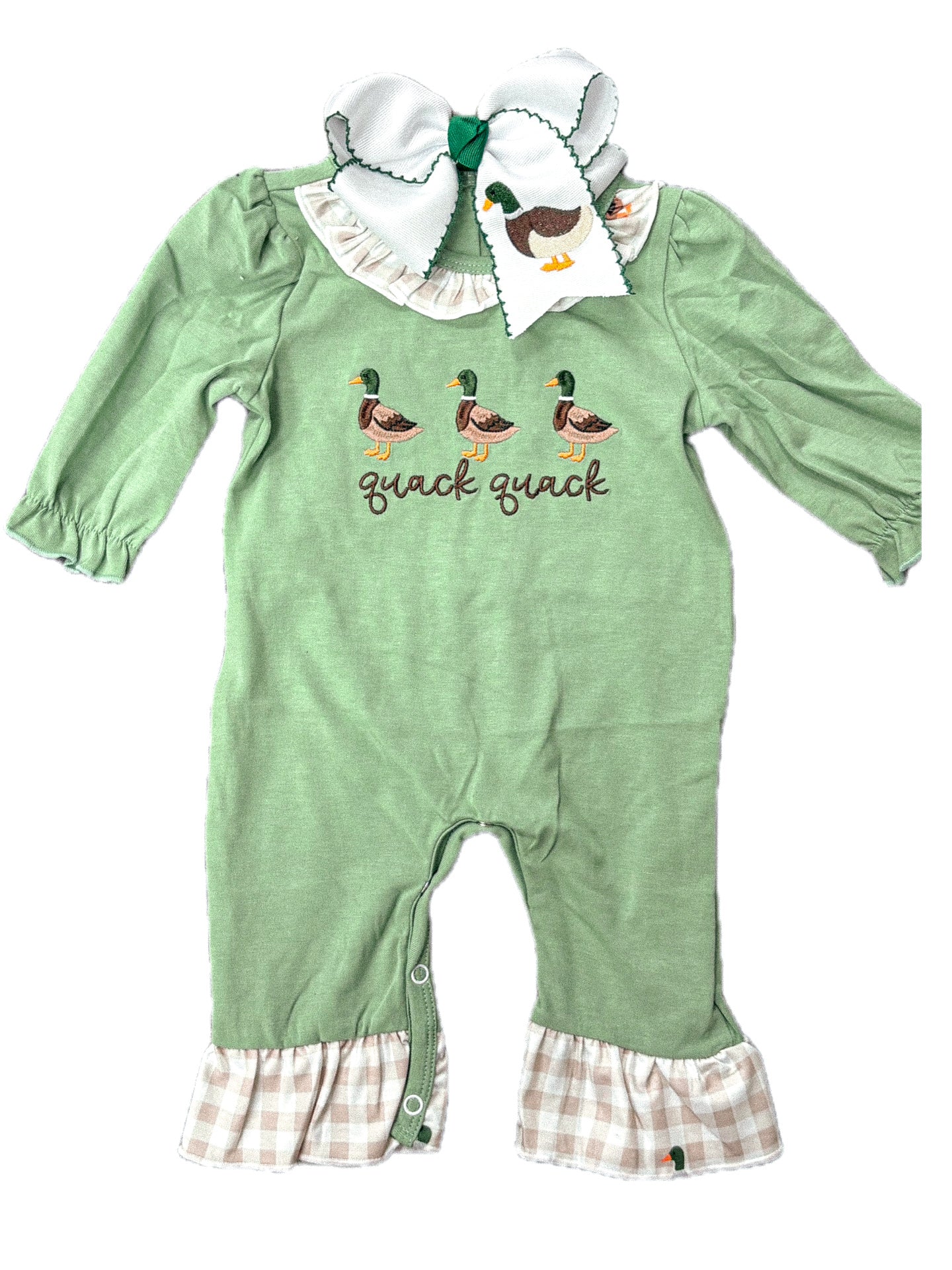 Quack Ruffled Romper