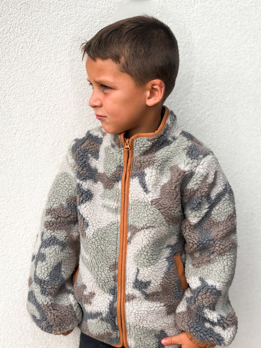 Light Camo Fleece Jacket
