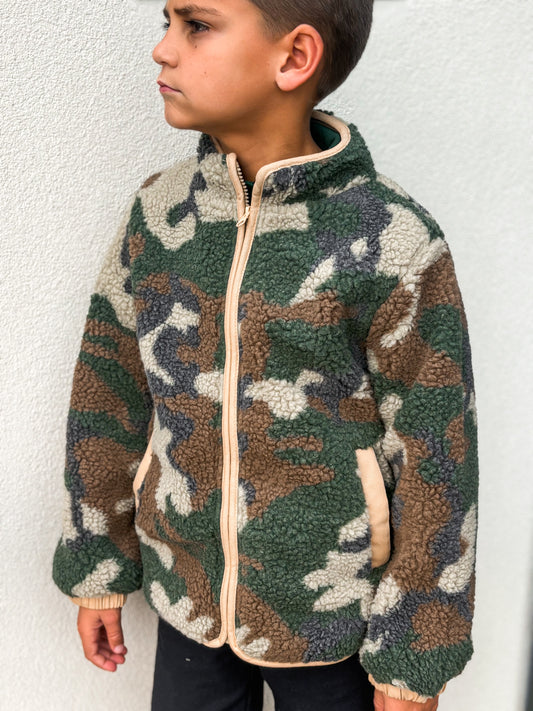 Dark Camo Fleece Jacket