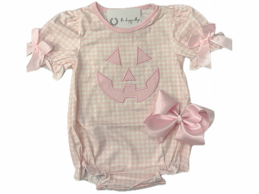 Satin Bow Jack O Lantern Bubble