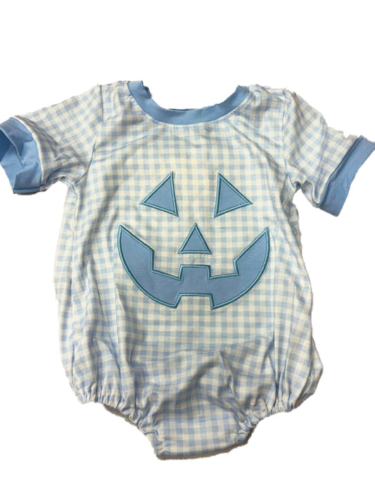 Checkered Jack O Lantern Bubble
