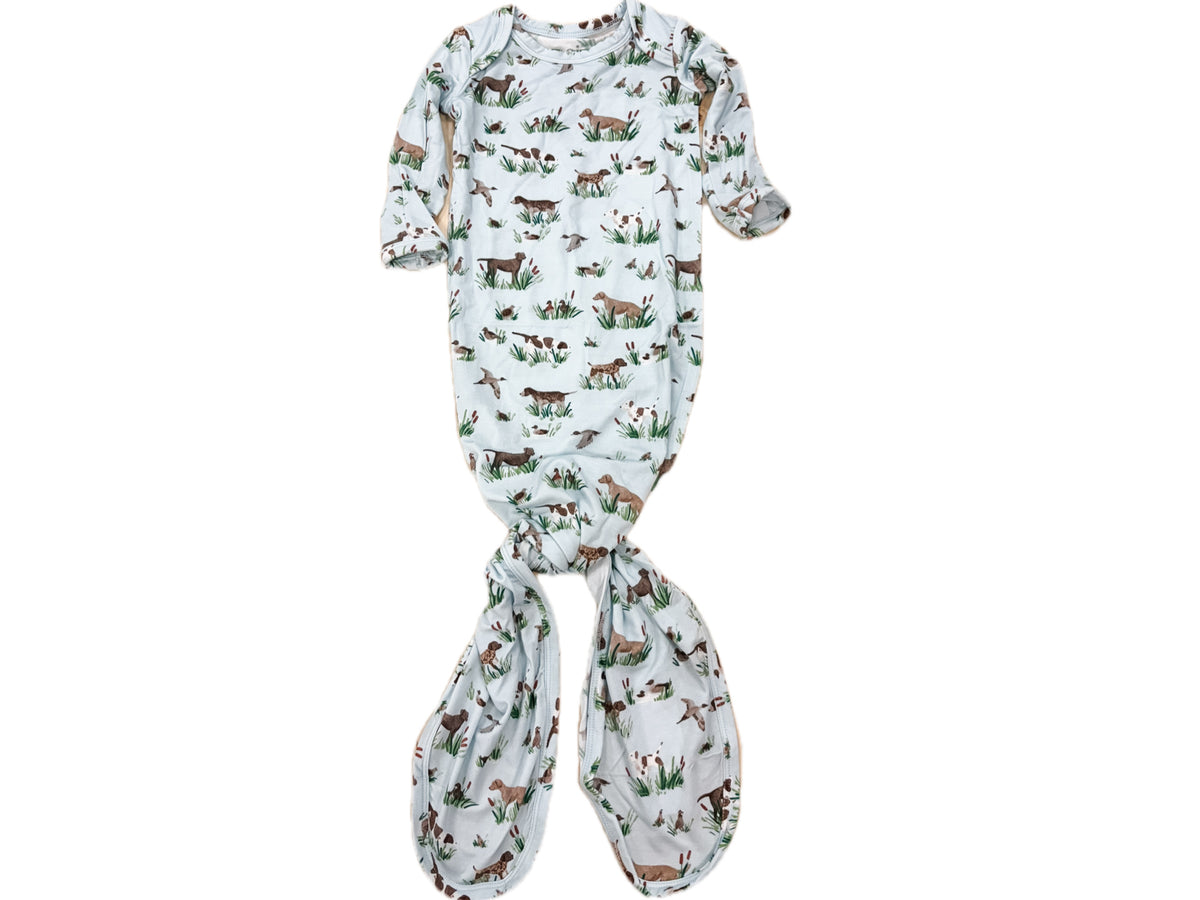 Hunting Pup Knotted Gown