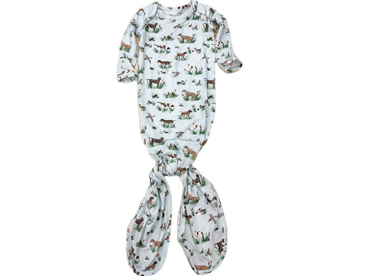 Hunting Pup Knotted Gown
