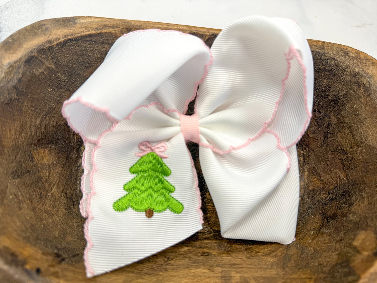 Pink Christmas Tree Bow
