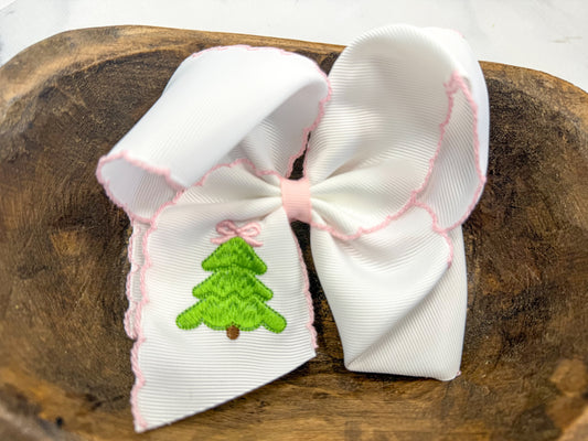 Pink Christmas Tree Bow