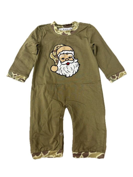 Camo Santa Romper