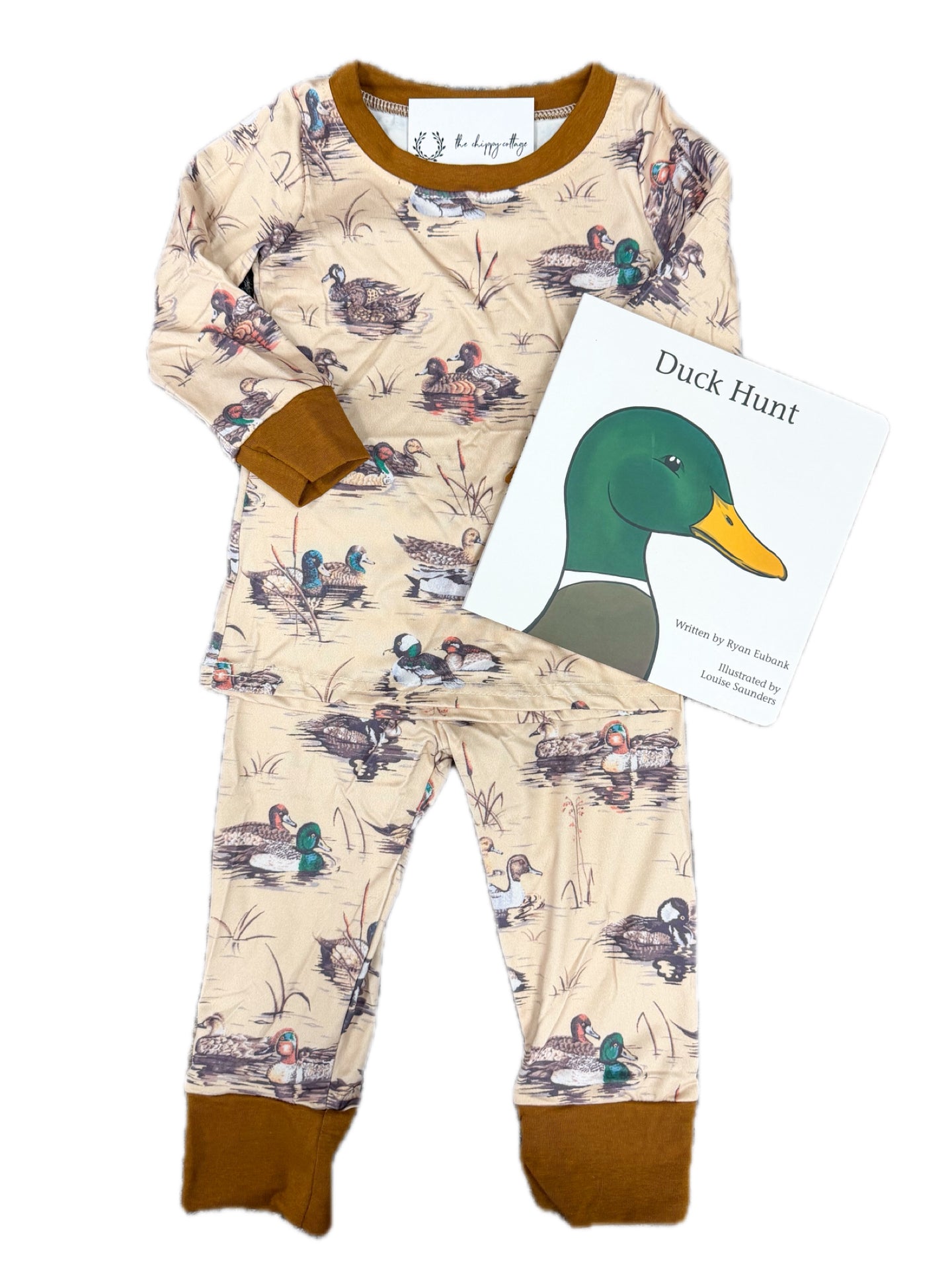 Brown Mallard Pj Set