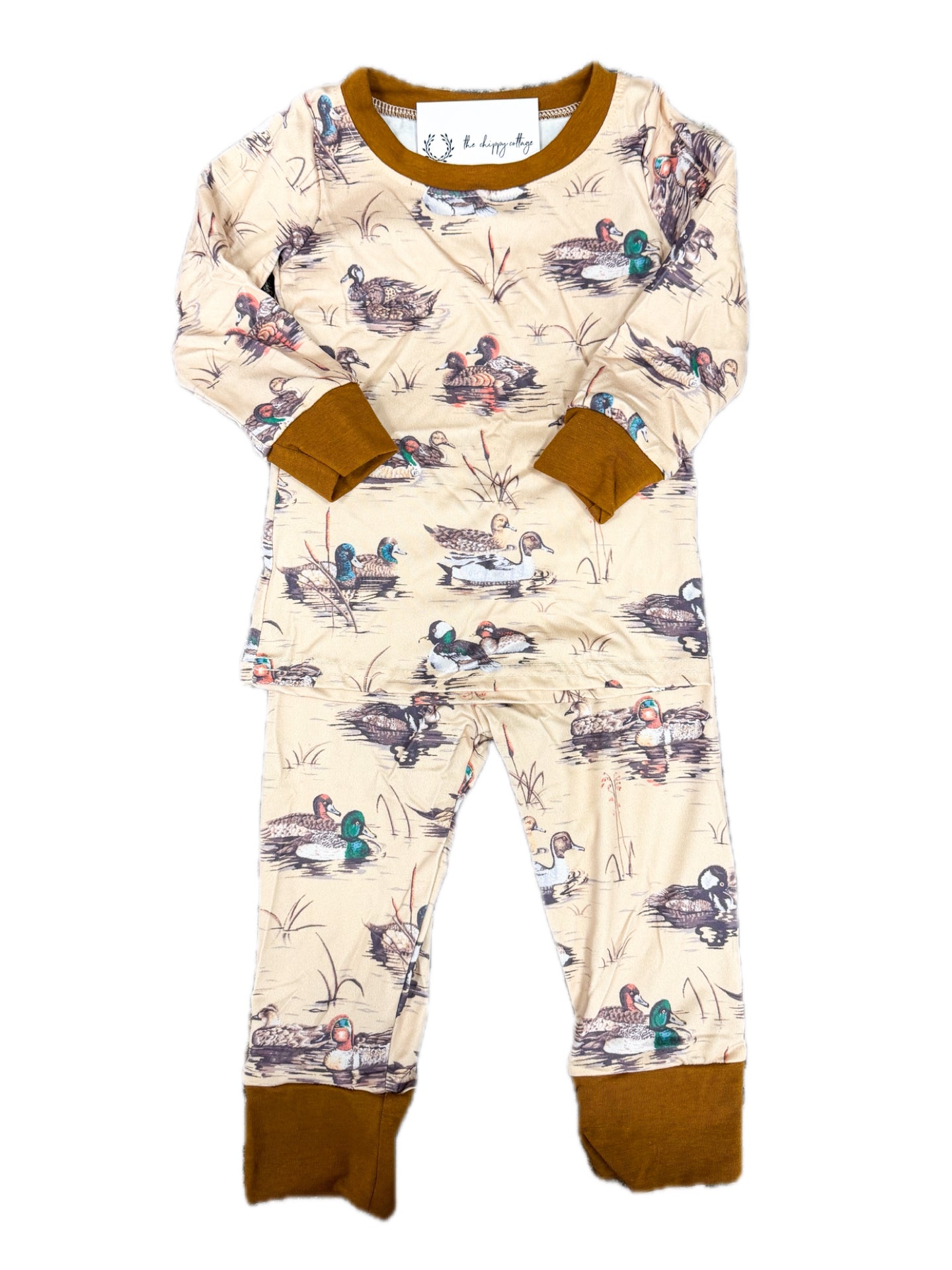 Brown Mallard Pj Set