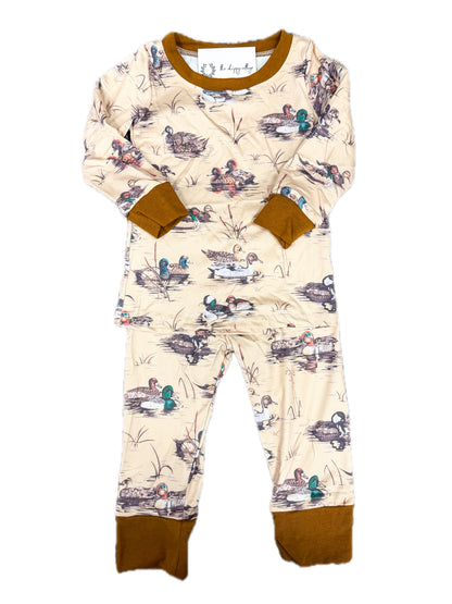 Brown Mallard Pj Set