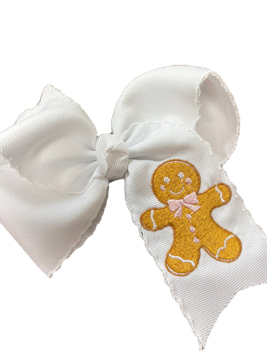 White Lace Gingerbread Bow