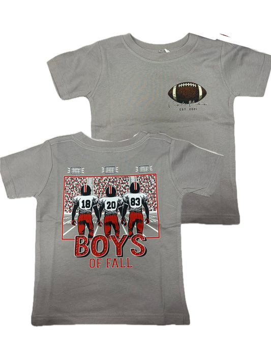 Red Boys Of Fall Gameday Tee