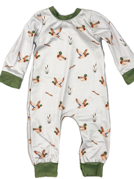 Mallard Checkered Romper