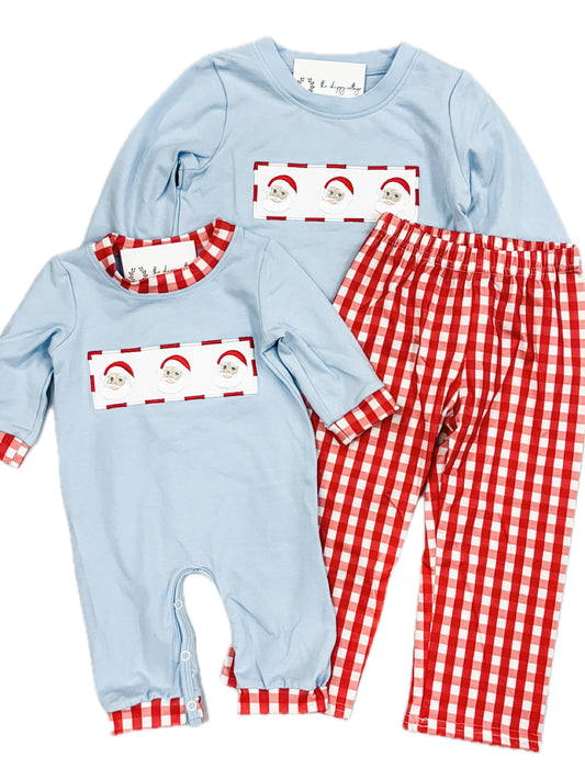 Checkered Santa