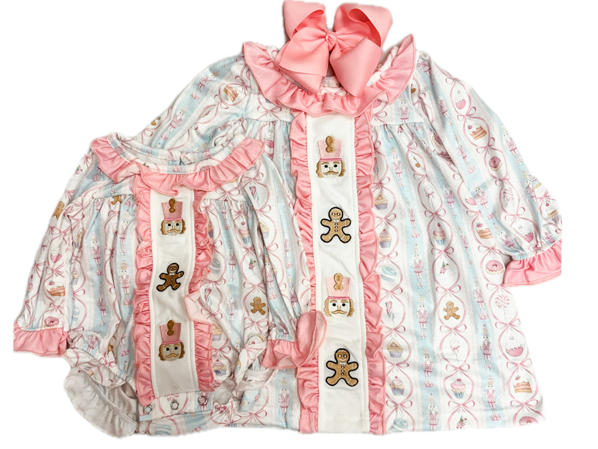 Sugarplum Nutcracker Smock