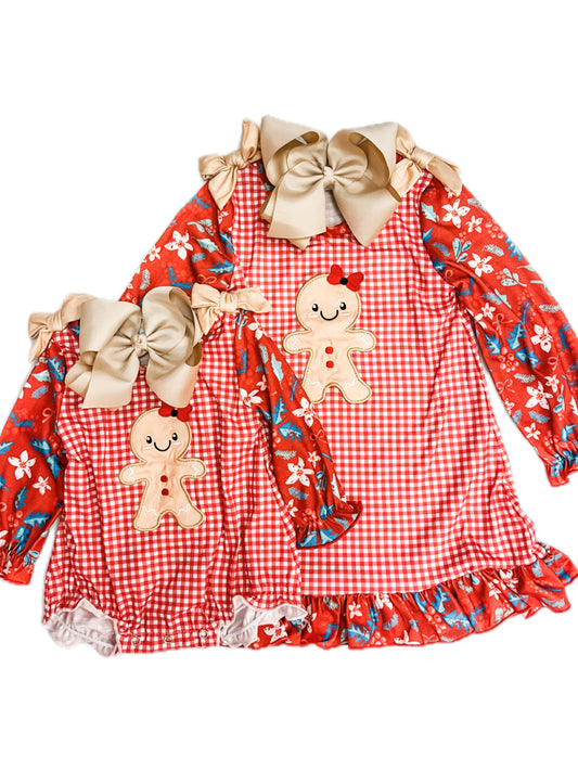 Gingham Gingerbread Appliqué