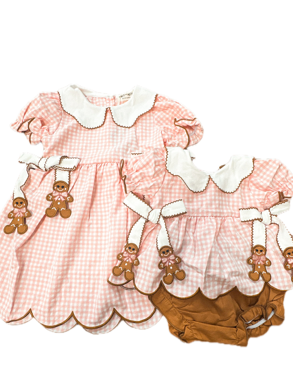Ginghan Gingerbread Smock