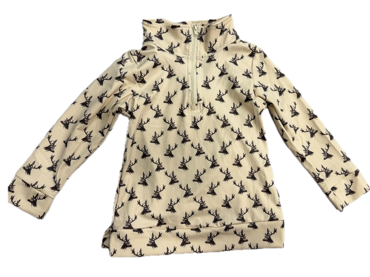 Deer Quarter Zip Pullover