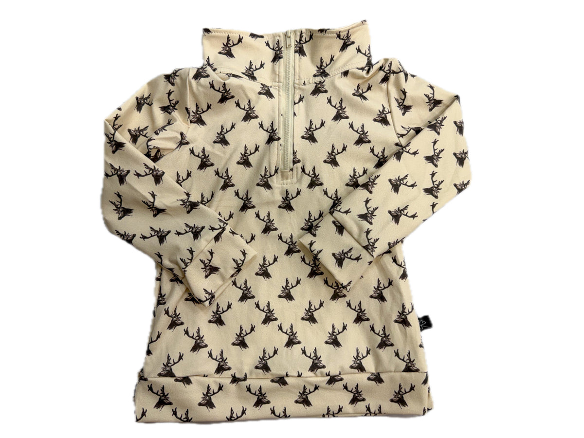 Deer Quarter Zip Pullover