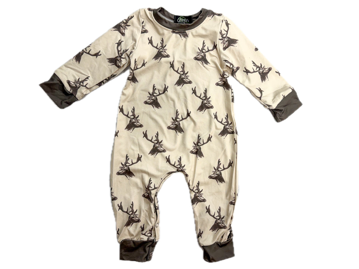 Deer Long Sleeper Romper