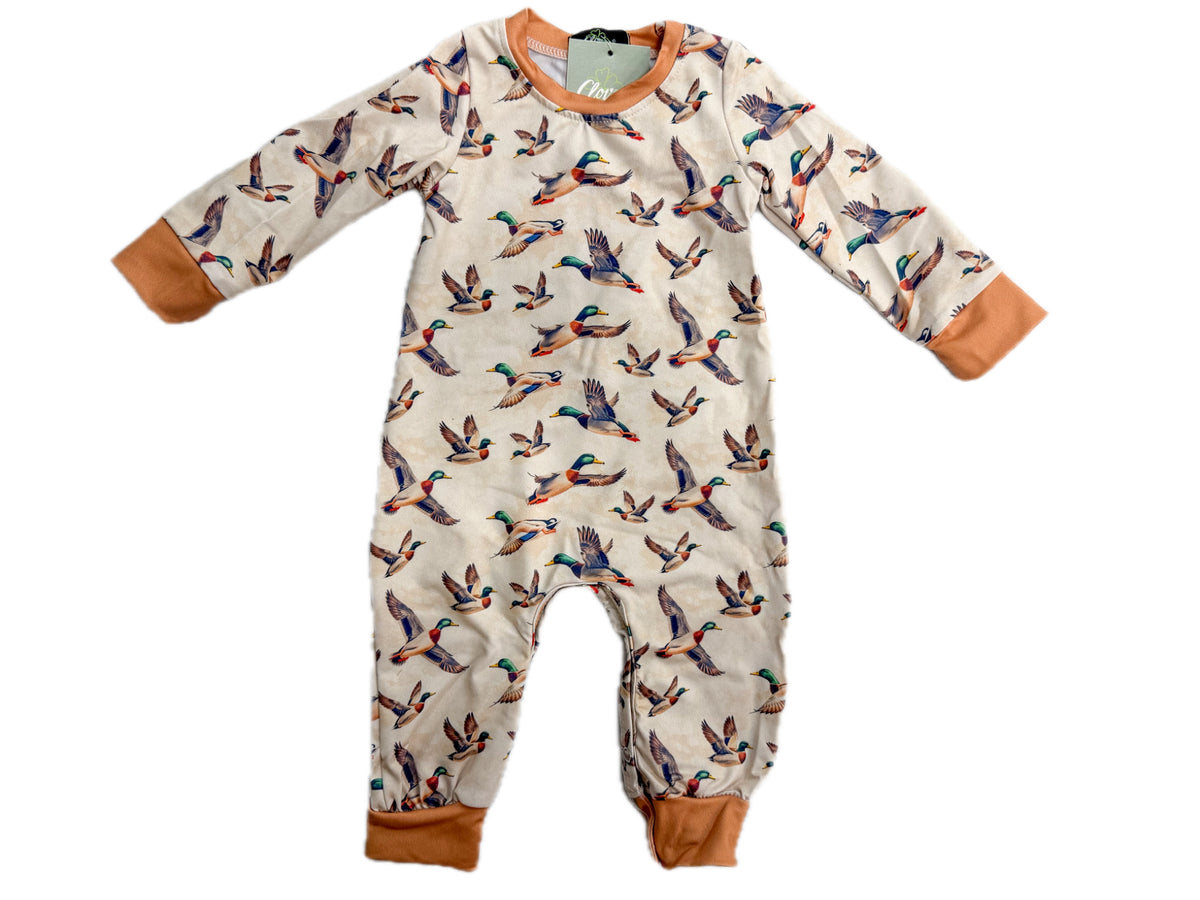 Mallard Migration Long Sleeve Romper