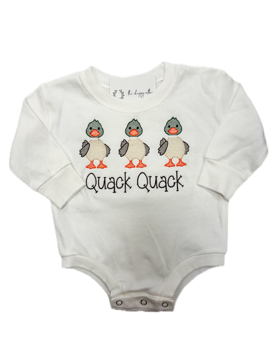 Quack Quack Embroidered Bubble