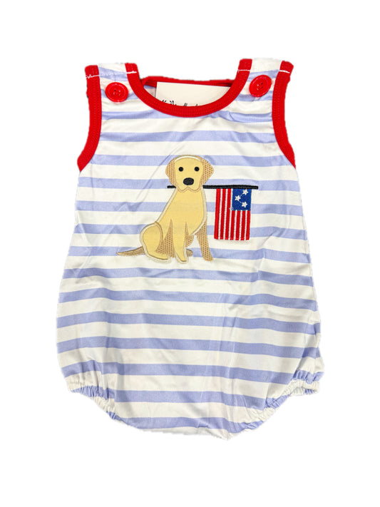 Puppy 4TH of July Bubble