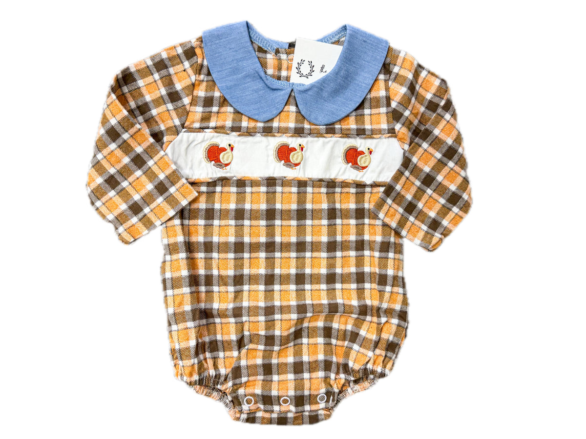 Turkey Flannel Plaid Bubble