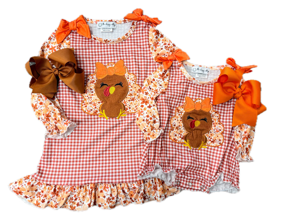 Floral Turkey Gingham