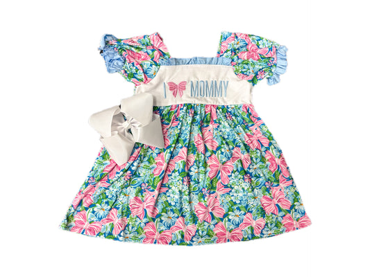 I love Mommy Floral Dress