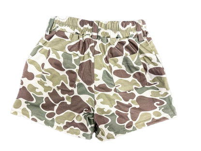 Green Camo Pocket Shorts